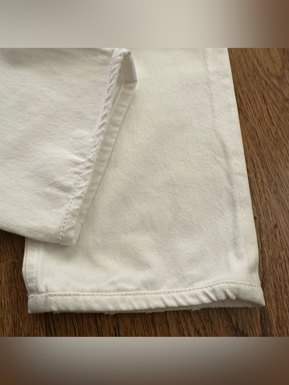 Agolde White High-Rise Jeans size 25 90’s crop cotton straight cut denim summer - Picture 2 of 7